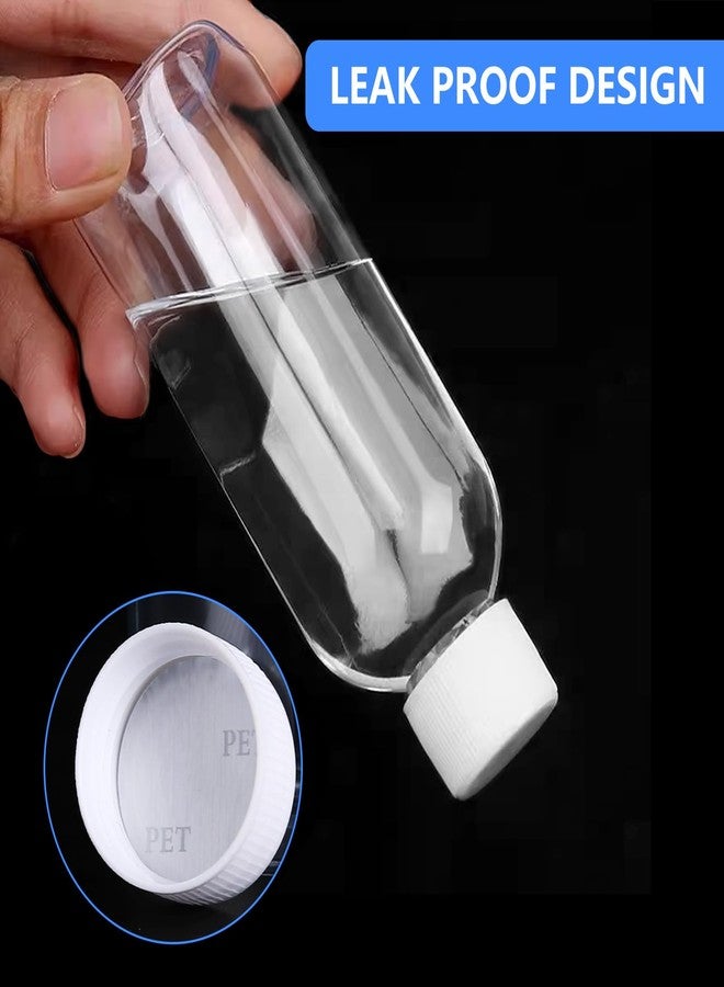 AskBed 4 Pack 3.4 Oz (100ml) Clear Plastic Shot Bottles with caps - Travel Bottles for Health, Immunity, Wellness, Samples - Perfect for Ginger Juice & Personal Care on the Go - Image 4